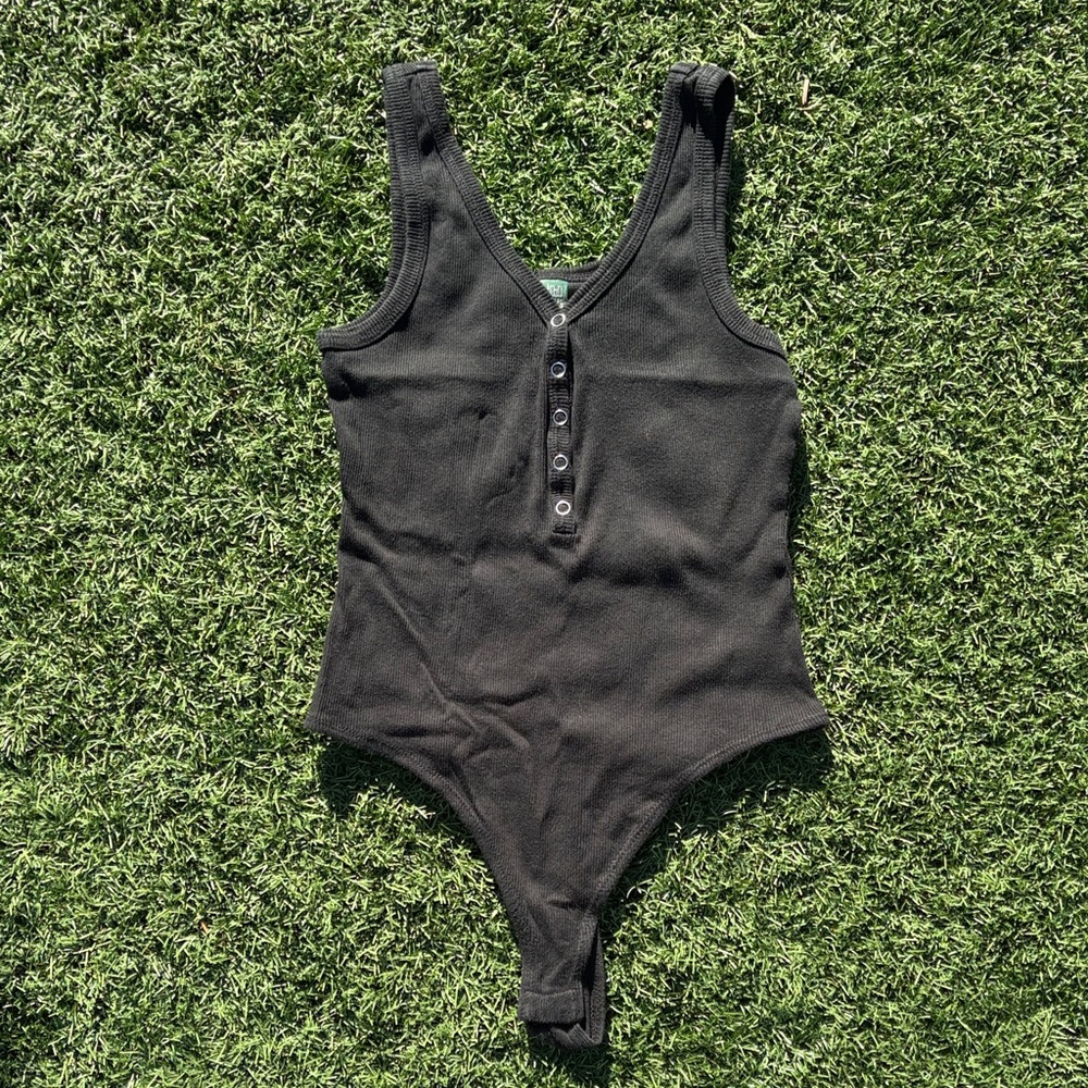 Wild Fable Black Knit Bodysuit